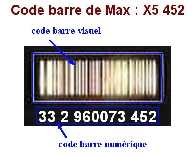 Code-barres de Max